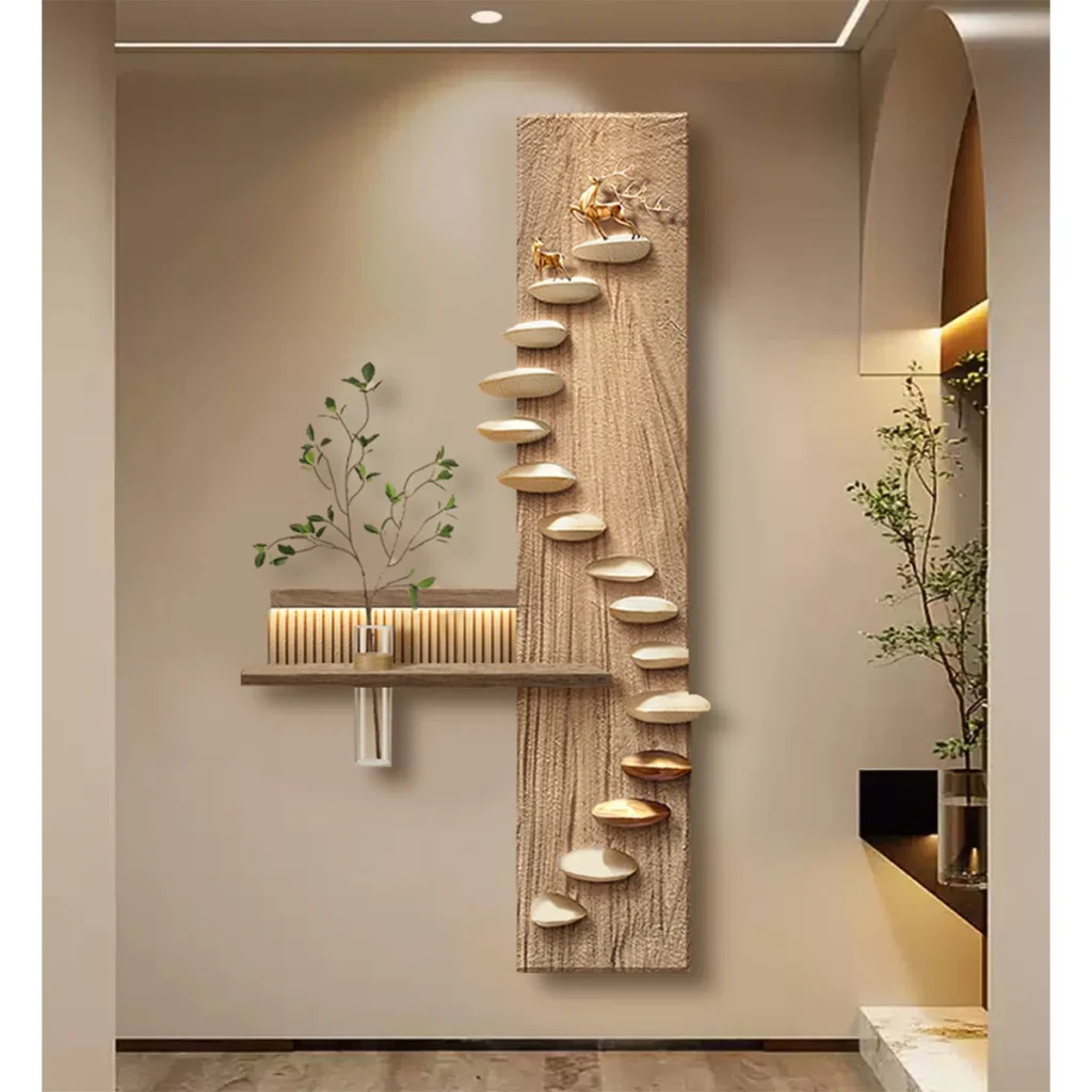 LED Luminous Wall Decor with Artificial Greenery